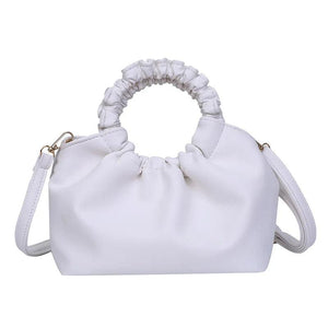 Women Totes Bag PU Leather Retro Ring Handle Handbag
