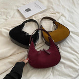 Small Leather Shoulder Side Bags Handbag and Purse for Winter