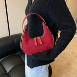 Small Leather Shoulder Side Bags Handbag and Purse for Winter