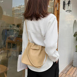 Vintage PU Leather Shoulder Bags Large Capacity Crossbody Bag Totes