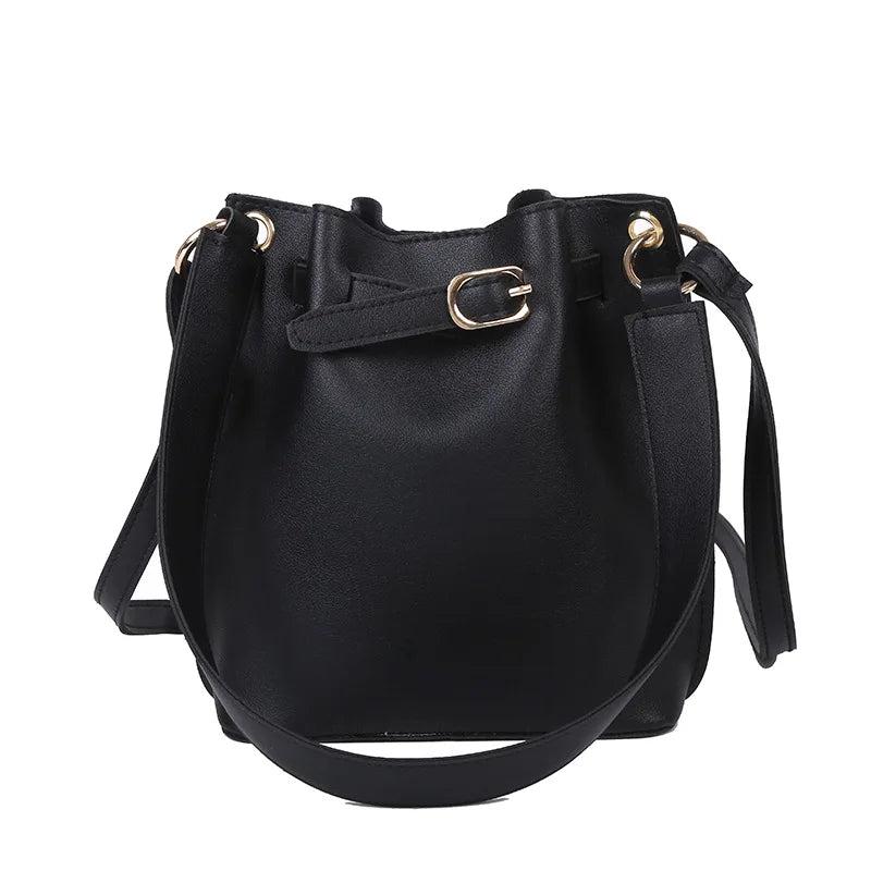 Vintage PU Leather Shoulder Bags Large Capacity Crossbody Bag Totes