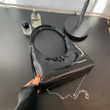 Vintage Red Bagutte Leather Hobo Bag