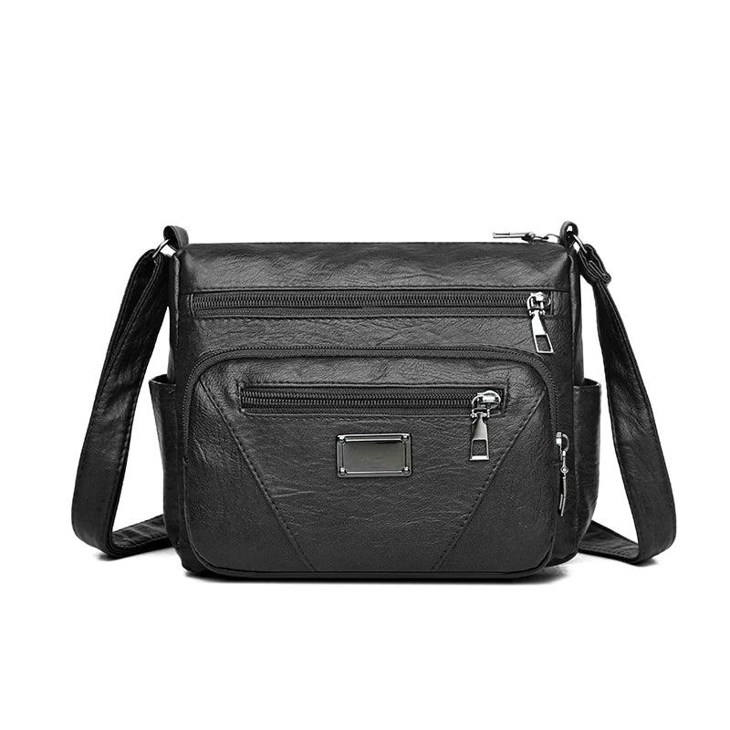 Soft Leather Shoulder Bag Women Handbag Crossbody Messenger Bag