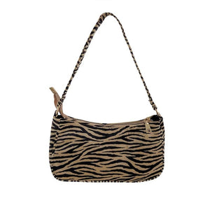 Leopards Pattern Shoulder Bag Women Tote Vintage Leather Handbag Ladies