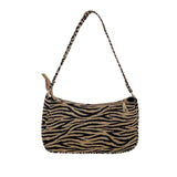 Leopards Pattern Shoulder Bag Women Tote Vintage Leather Handbag Ladies