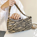 Leopards Pattern Shoulder Bag Women Tote Vintage Leather Handbag Ladies