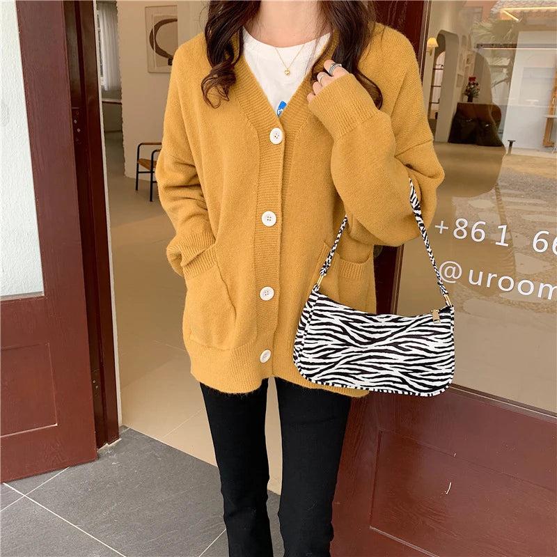 Leopards Pattern Shoulder Bag Women Tote Vintage Leather Handbag Ladies