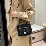 Women Small Shoulder Bag Zipper Crossbody Handbag Diamond Studded Mini Bag