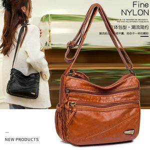 Soft Leather Women Shoulder Bag Crossbody Handbag Messenger Bag