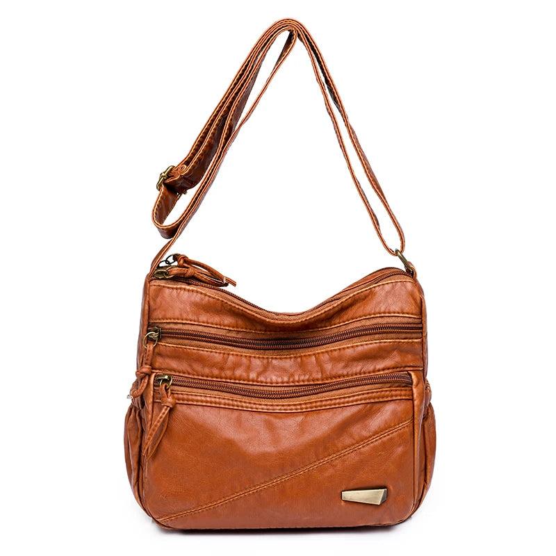 Soft Leather Women Shoulder Bag Crossbody Handbag Messenger Bag