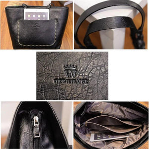 Large Capacity Leather Fringe Shoulder Bag for Women