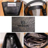 Large Capacity Leather Fringe Shoulder Bag for Women