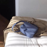 Cream Small Square Bag Messenger Retro College