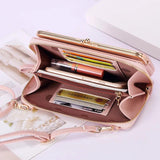Matte Leather Crossbody Bag for Women, Shoulder Messenger Handbag