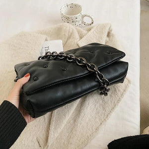 Chain Underarm Bag Soft Oxford Cowboy Bags for Women