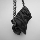 Chain Underarm Bag Soft Oxford Cowboy Bags for Women