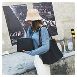 Soft Leather Women Bag 2PCS Handbags Set Female Shoulder Bags