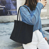 Soft Leather Women Bag 2PCS Handbags Set Female Shoulder Bags