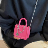Chain PU Leather Shoulder Bags for Women Handbags and Purse