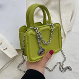 Chain PU Leather Shoulder Bags for Women Handbags and Purse