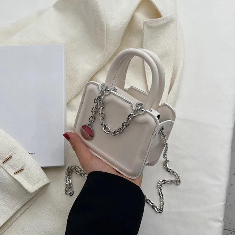 Chain PU Leather Shoulder Bags for Women Handbags and Purse