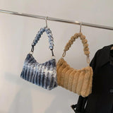 Soft Fluffy Underarm Bag for Girls Winter Traveling