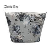 Mini Floral Border Lining Print Inner Zipper Pocket For O bag