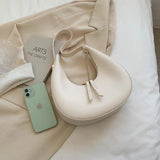 Autumn Candy Color Underarm Handbag for Girls