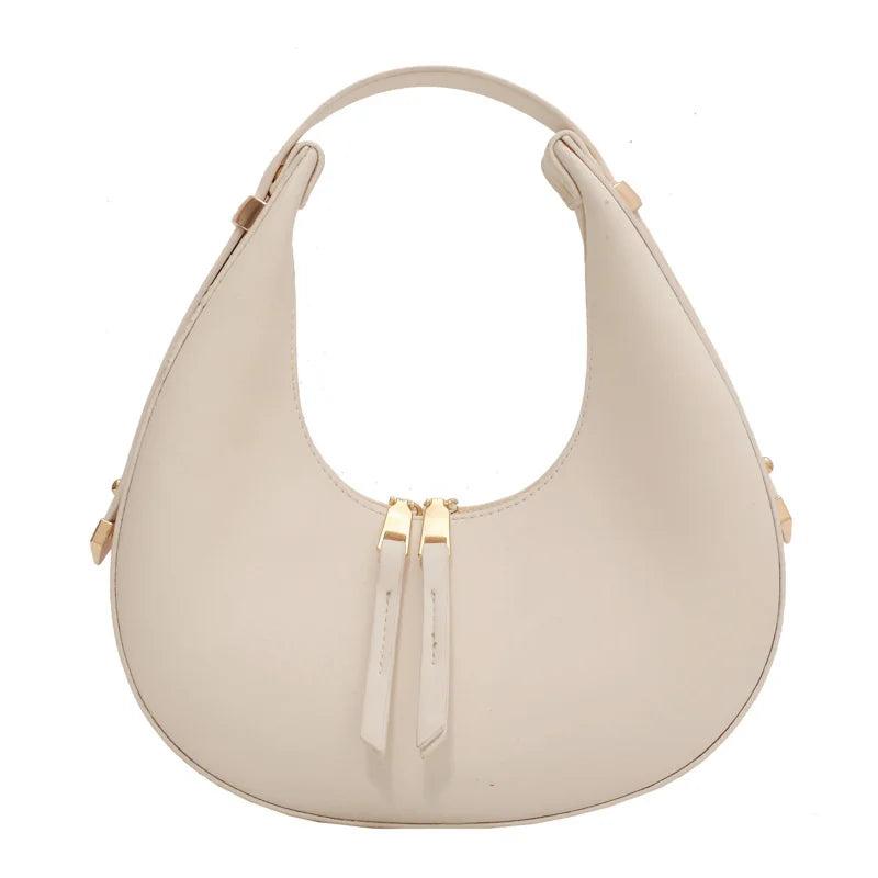 Autumn Candy Color Underarm Handbag for Girls