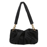 PU Cloud Bag Soft Leather Pleated Shoulder Crossbody Purse Clutch Bags
