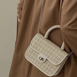 Women's Chain Shoulder Bag Crossbody Small Square Bag Top-handle Purse