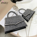 Small Tote Bag PU Leather Women Purses Handbag Chain Shoulder Bag