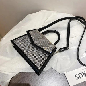 Small Tote Bag PU Leather Women Purses Handbag Chain Shoulder Bag
