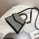 Small Tote Bag PU Leather Women Purses Handbag Chain Shoulder Bag