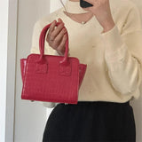 Crocodile Pattern Shoulder Bag Vintage Handbag Mini Purse