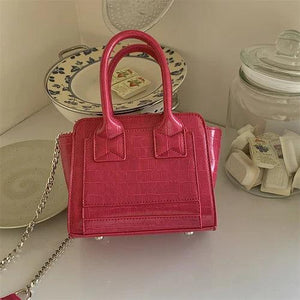 Crocodile Pattern Shoulder Bag Vintage Handbag Mini Purse