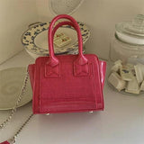 Crocodile Pattern Shoulder Bag Vintage Handbag Mini Purse