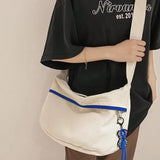 Canvas Crossbody Bag Large Satchel Messenger Handbag