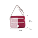 Crossbody Casual Shoulder Bags Nylon Waterproof Handbag Women Multilayer