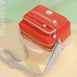 Crossbody Casual Shoulder Bags Nylon Waterproof Handbag Women Multilayer