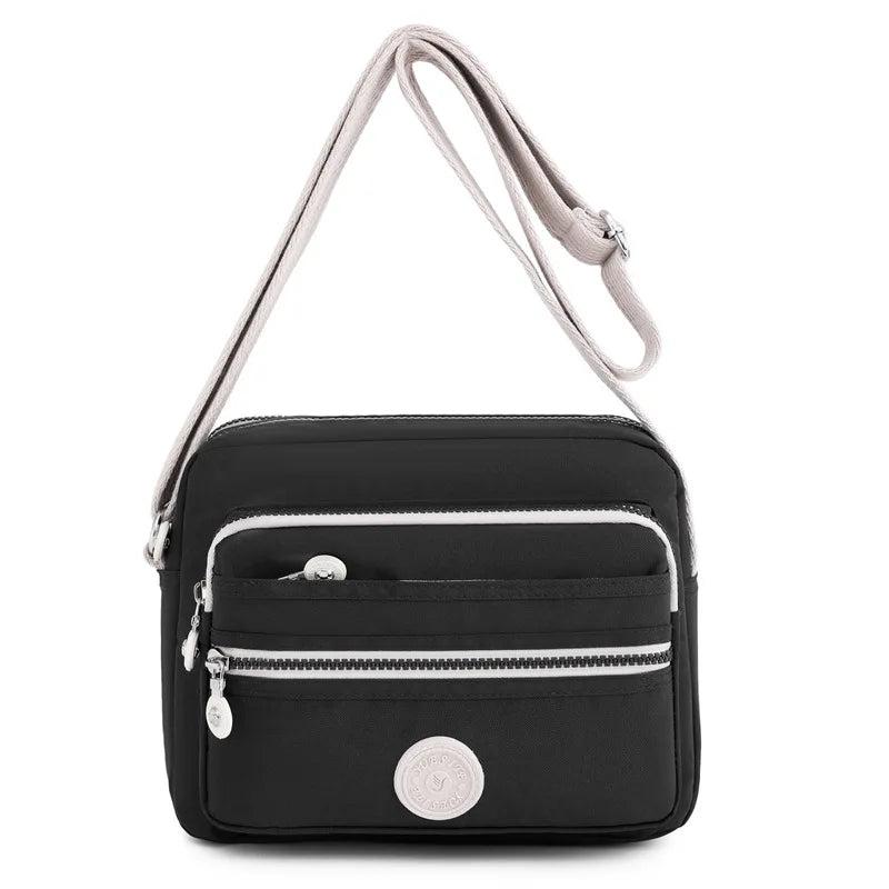 Crossbody Casual Shoulder Bags Nylon Waterproof Handbag Women Multilayer