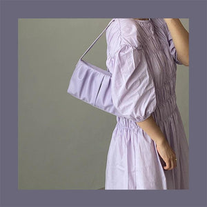 Small Fresh Soft Leather Bag One-Shoulder Underarm Bag