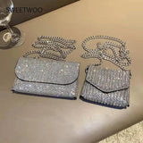 Women Diamond Handbag Rhinestone Bag Dinner Bag Full Diamond Underarm Bag