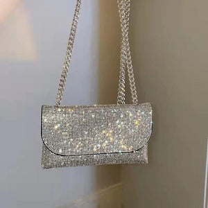 Women Diamond Handbag Rhinestone Bag Dinner Bag Full Diamond Underarm Bag