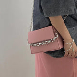 Women Small Square Shoulder Crossbody Bag Chain Handbags