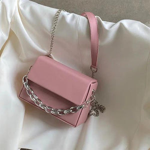 Women Small Square Shoulder Crossbody Bag Chain Handbags