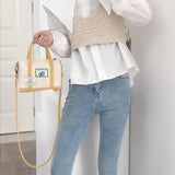 Plush Mini Messenger Bag Retro Style Diagonal Shoulder Bag