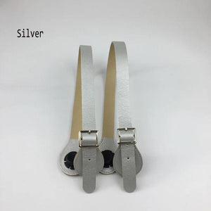 5 Colors Flat Pu Leather Handles Straps for Mini O Bag Obag