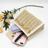 Fairy Woven Handbag Retro One-shoulder Messenger Small Square Bag Ladies Bags