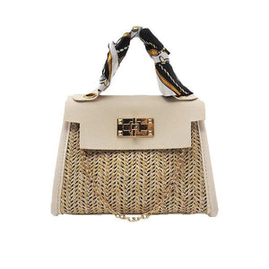 Fairy Woven Handbag Retro One-shoulder Messenger Small Square Bag Ladies Bags